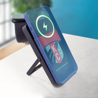 3-in-1 Mag-N-Kick Power Bank with Fast Watch Charger