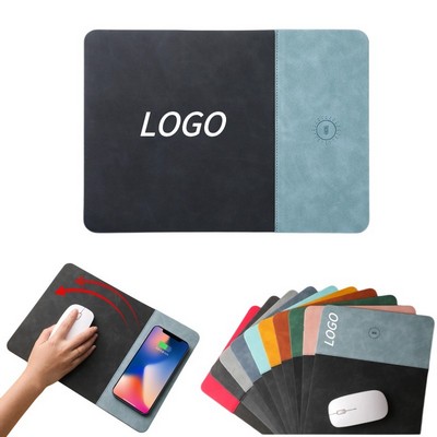 15W Pu Wireless Charger Mouse Pad