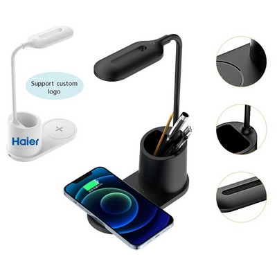 Multifunction LED Desk Lamp with Wireless Charger