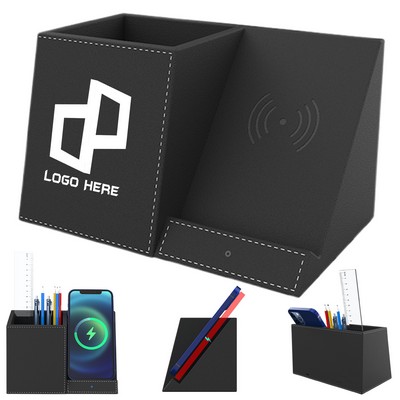 Wireless Charging Stand W/ Pen Holder