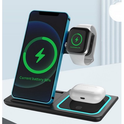 Foldable 3" 1 Wireless Charger