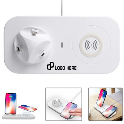 3" 1 Wireless Fast Charger Station